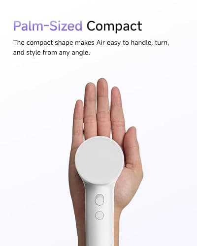 Laifen Air Diffuser Hair Dryer, 15 × High-Speed Ionic Hairdryer, White | Perfect for Daily Use & Curly Hair, Palm-Sized, Mini Blow Dryer with Diffuser, Travel Hair Dryers for Women, Hair Accessories thumbnail 6