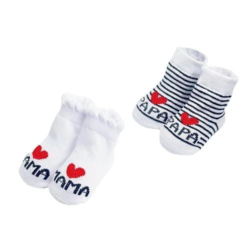 Losuesme Baby Socken 0-6 Monate Baumwolle Junge Mädchen Baumwollsocken Neugeborenen Unisex 2 Paar Kleinkind Personalisierte Geschenk Zur Geburt Mädchen - Image 1