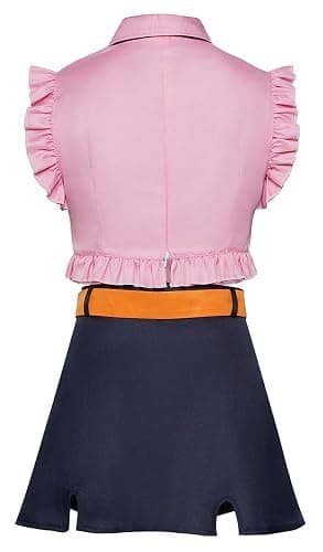 eozegiw Seven Sins Cosplay Costume Elizabeth Liones Pink Shirt Lolita Skirt Uniform Suit Halloween Outfit Full Set thumbnail 3