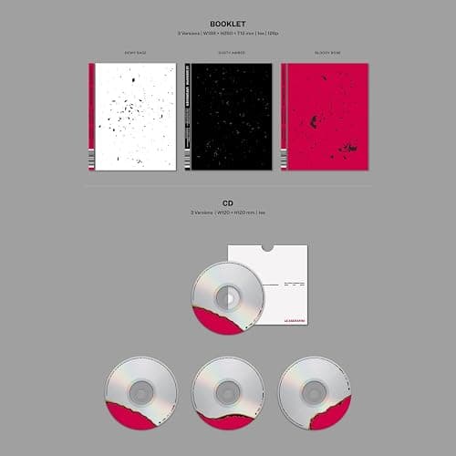 LE SSERAFIM - 1st Studio Album [UNFORGIVEN] (DUSTY AMBER Ver.) Outer Box + Booklet + CD + Photocard + Postcard + Heat Detecting Postcard + Sticker + Folding Poster + 2 Pin Badges + 4 Extra Photocards thumbnail 4