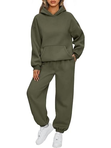 AUTOMET Womens 2 Piece Outfits Lounge Hoodie Sweatsuit Sets Plus Size Fall Fashion Clothes Airport Travel Pants Tracksuits - Image 1