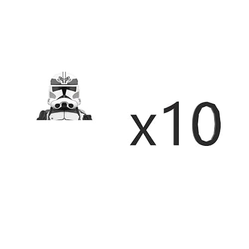 Wolfpack Clone Troopers 14pcs Heavy Troopers Army figs Set Battle Pack with Accessories Gray thumbnail 3