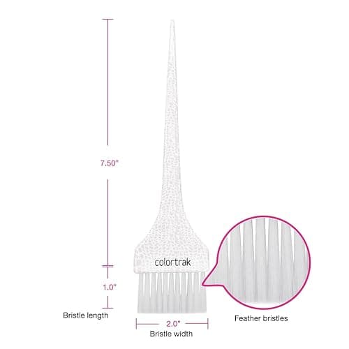 Colortrak Safari Chic Color Brushes, Prints, Perfect for Multiple Colors, Highlights, or Lowlights, 1 Firm Bristle and 1 Ultra Soft Feather Brush, Reusable and Easily Washable, 2 Brushes thumbnail 3
