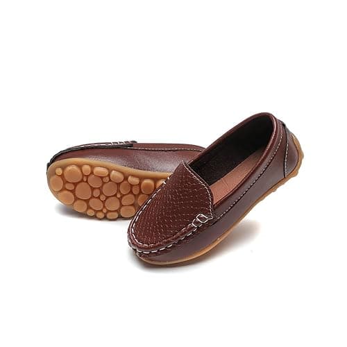 Gansenzon Boys Girls Loafers Dress Shoes Oxford Moccasins Flats Boat Slip-On School Daily Walking Shoes(Toddler/Little Kids/Big Kids) thumbnail 4
