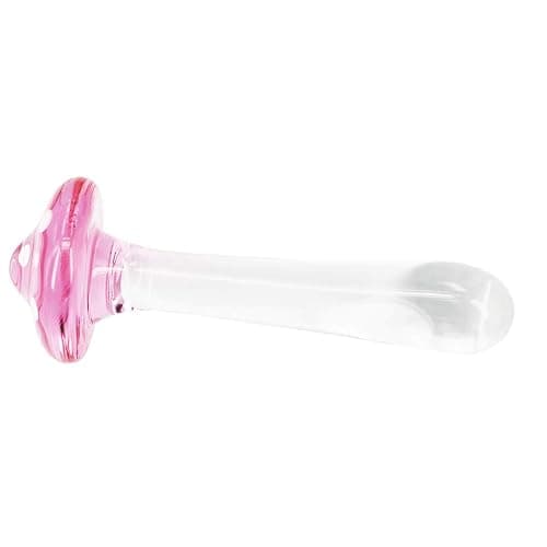 Anal Plug Butt Plugs Trainer, Smooth Glass Mushroom Pleasure Wand Dildos (Pink) thumbnail 2