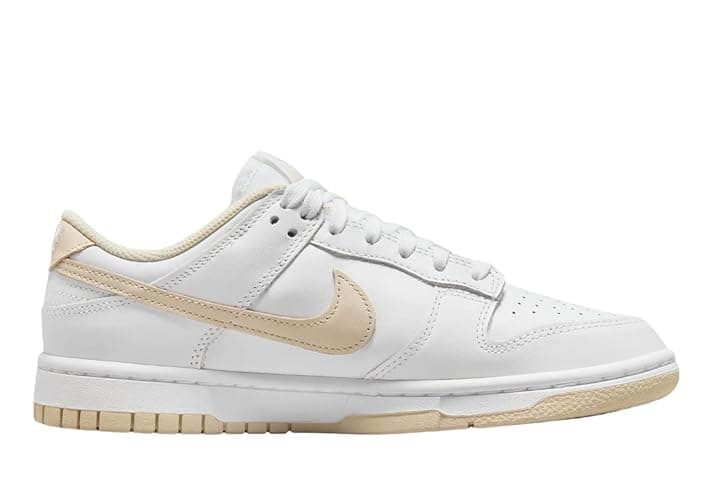 Nike Women's Dunk Low Sneaker - 8 - White/Pearl White thumbnail 3