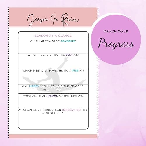 GymnasticsHQ Gymnastic Mindset & Meet Journal: Gymnastics Scorebook for Girls - Ultimate Book to Set Goals & Track Up to Meets, Improve Gymnastic Performance thumbnail 6