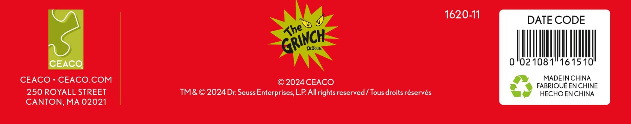 Ceaco - Dr. Seuss - The Grinch - Glow in The Dark - 100 Piece Jigsaw Puzzle - Grinch Glow thumbnail 8