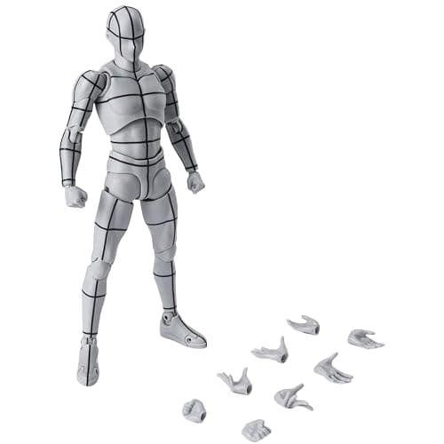 Kosik SHF Figuarts Body Kun -Wireframe- Sports Edition Figure (Gray Color Ver.) (Wireframe) thumbnail 2