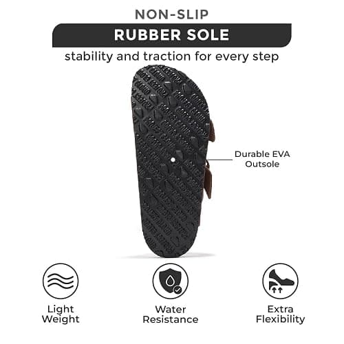 Project Cloud Genuine Leather Flat Sandals for Women 2025 Comfortable Beach Essentials Womens Sandals Memory Foam Vacation Essentials Slides for Women Footwear (Santorini) thumbnail 5