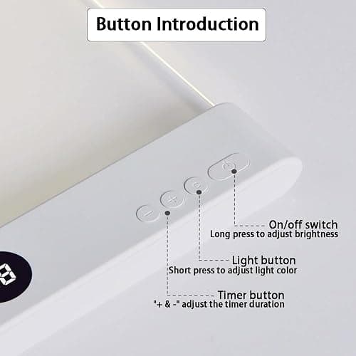 DENEZE White Smart Led Reading Light, Book Light Treasure Box, Rechargeable Clear LED Flat Reading Light with 3 Colors & Timer, Doodleable Study Lamp, The Quiet Reader's Dream Lights thumbnail 4