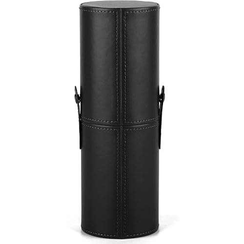 Narwey Makeup Brush Holder Travel Brushes Case Bag Cup Storage Dustproof for Women (Black) - Image 1