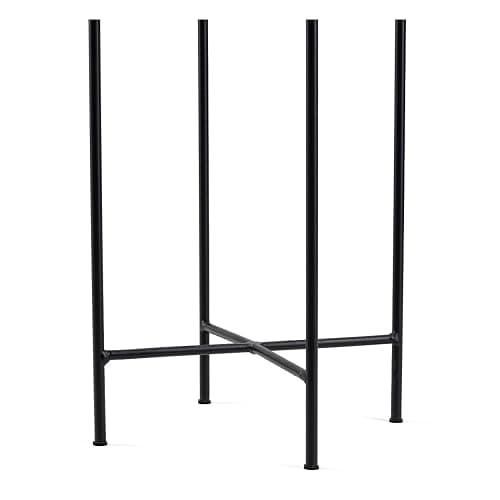 HowHomely Portavaso decorativo in metallo, 95 cm, colore: nero thumbnail 7