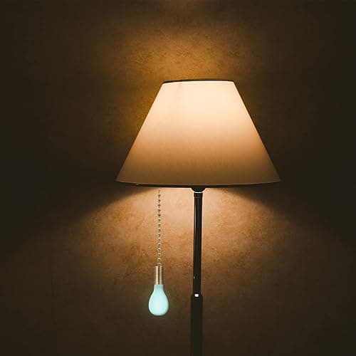 Dotlite 2Pack Bronze Ceiling Fan Pull Chains Glow in the Dark,3mm Diameter Beaded Decorative Light Pull Chain Pendant Extension, Fan and Bulb Shaped Ornaments Cord Extender thumbnail 2