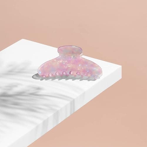 The Hair Edit Unicorn Clip - Large Opalescent Marble Claw Clip thumbnail 4