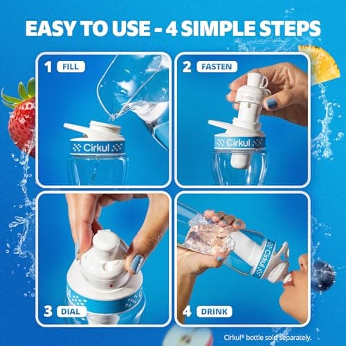 Cirkul Squeeze Lemonade B-Vitamins Flavor Water Variety Pack, Makes 36 Drinks, No Sugar, Zero Calorie Drink Mix, (2 Classic, 2 Strawberry, 2 Raspberry) thumbnail 4