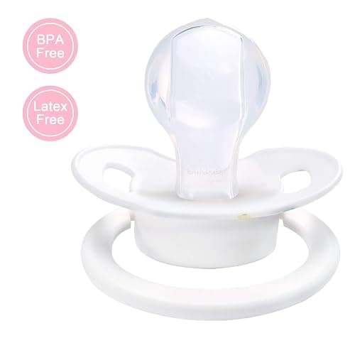 LittleForBig Bigshield Generation-II Adult Sized Pacifier White Little Circus Carousel Pattern thumbnail 3