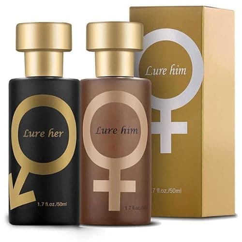 VeniCare Golden Lure Bundle – Men’s Cologne & Women’s Perfume 1.7 Fl Oz Each, Seductive “Lure Her & Lure Him” Fragrances for Modern Confident Couples - Image 1