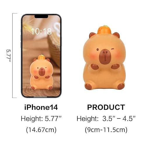 Popobox Capybara Squeezable Series Blind Box Figure, Random Design Animal Figures Collectible Toy, Cute Stress Relief Simulation Squeeze Toy for Gift (3.54-4.72'' H) thumbnail 3