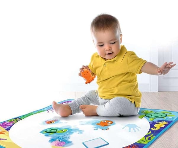 Ravensburger Aquadoodle Magic Ocean – Tapis de dessin à l’eau avec tampons – Dessin sans tache – Jeu créatif bébé dès 12 mois – 50 × 50 cm thumbnail 8