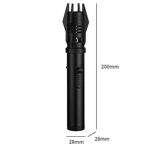 Torch Lighter, Bright Fire Lighter with Safety Lock and Adjustable Red/Blue Flame, Refillable Butane Gas Windproof Jet Flame Cool Lighters, for Candles Campfires BBQ Baking, Camping, Gift thumbnail 2