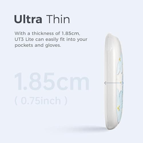 OCOOPA Magnetic Rechargeable Hand Warmers 2 Pack, Ultrathin Electric Handwarmers, Portable Pocket-Sized Heater, for Men, Women Purse Must Haves, Union UT3 Lite thumbnail 5