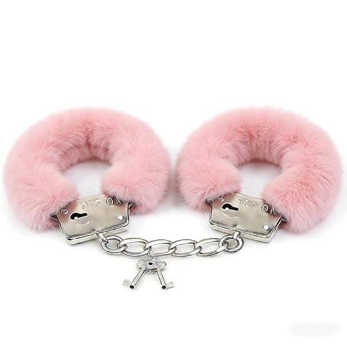 Hand Cuffs Set Couple Handcuffs Fuzzy Handcuffs Fluffy Handcuffs,adult sex toys & games,Bondage Gear & Accessories - Image 1