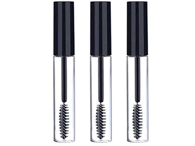 Sinen 3pcs 10ml Empty Mascara Tube Wand Eyelash Cream Container Bottle with 3 Rubber Inserts 3 Funnels 3 Transfer Pipettes - Image 1