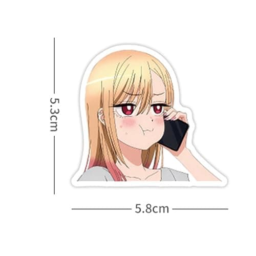 LTZSTONE Cartoon My Dress-Up Darling 55pcs Stickers for Water Bottles,Vinyl Waterproof Durable Laptop Sticker(XSGYRAHFX) thumbnail 7