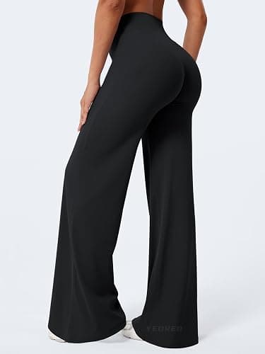 YEOREO Ease Workout Leggings Womens Straight Leggings Eddiy Gym Yoga Pants | 29"/31.5"/33"/35",No Front Seam,High Waist,Buttery,Booty Lifting,Wide Leg thumbnail 2