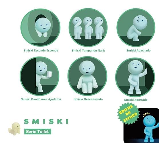 Dreams Smiski Glow in The Dark Figure, Toilet Series, Random Style, 1 Pack thumbnail 3