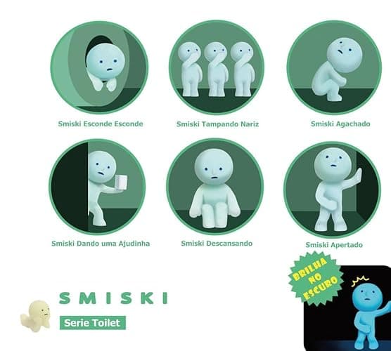 Dreams Smiski Glow in The Dark Figure, Toilet Series, Random Style, 1 Pack thumbnail 3