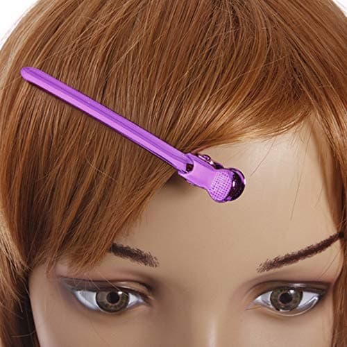 12Pcs Sectioning Clip Barrette Metal Duckbill Clip Hair Grip Clamps Salon Barber Hairdressing Styling Tools, thumbnail 3
