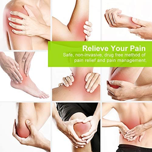 AUVON Rechargeable TENS Unit Muscle Stimulator, 24 Modes 4th Gen TENS Machine with 8pcs 2"x2" Premium Electrode Pads for Pain Relief thumbnail 2