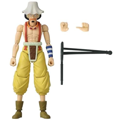 BANDAI Anime Heroes One Piece Figures Usopp Action Figure, 17cm Articulated Usopp Anime Figure with Extra Accessories, One Piece Action Figures Pirate Toys Range, Excellent Anime Gift, (37005) thumbnail 2