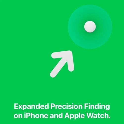 Apple AirTag (2nd Generation): Tracker for Keychain, Wallet, and More; Locator with Sound; Simple One-Tap Setup with iPhone or iPad; Key Finder with up to 1.5X Precision Finding Range thumbnail 5