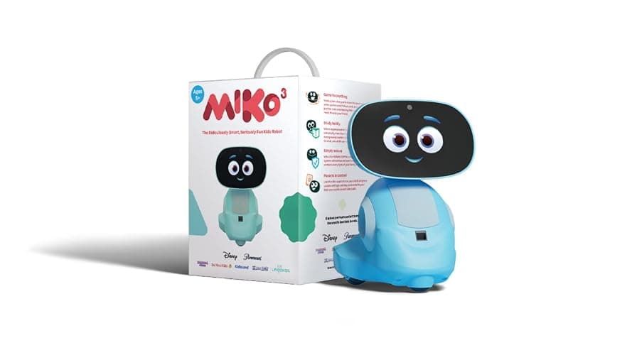 Miko 3: AI-Powered Smart Robot for Kids | STEAM Learning & Educational | Interactive Robot with Learning apps & Unlimited Games | Birthday Gift for Girls & Boys Aged 5-12| Blue. thumbnail 8
