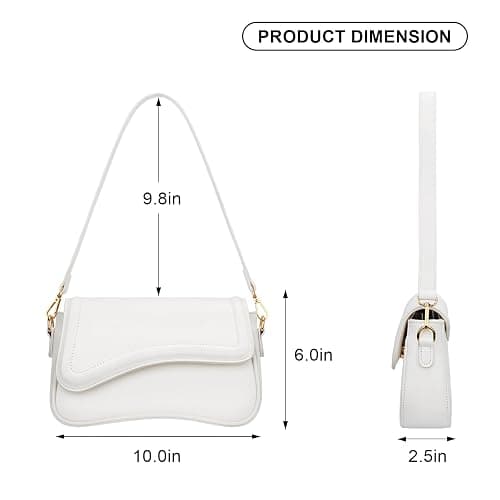 KKXIU Shoulder Bag for Women Small Clutch Purses Cute Hobo Handbag Trendy Underarm Bag - Beige thumbnail 6