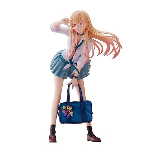 QAHEART 1/7 Scale Kitagawa Marin Figure Anime Dress Up Figure Model Statue, 21cm Take Photo Pose, PVC Handmade Collectible Desktop Display Decoration - Kitagawa Marin B - 21cm