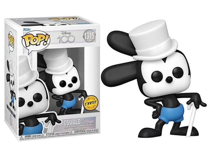 POP Disney: Disney 100 - Oswald The Lucky Rabbit Limited Edition Chase Funko Vinyl Figure (Bundled with Compatible Box Protector Case), Multicolored, 3.75 inches thumbnail 3
