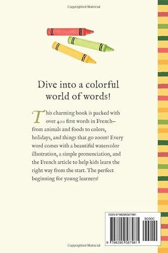 My First 400 French Words: An Illustrated English-French Vocabulary Book for Kids! (Ages 5-8) thumbnail 2