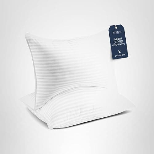 Beckham Hotel Collection Bed Pillows Standard/Queen Size Set of 2 - Original Soft Down Alternative Pillow for Sleeping - Soft Support for Back, Stomach or Side Sleepers thumbnail 11