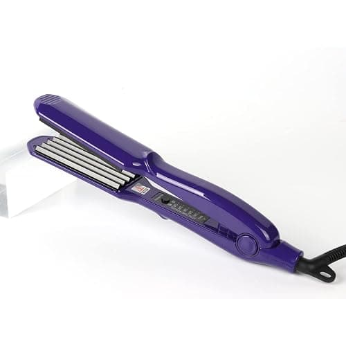 MBHAIR Ceramic Crimper Iron for Volumizing Fluffy Hairstyle, Corrugation Crimper Hair Iron, Anti Static Ceramic Hair Crimping Iron Adjust Temperature (Purple) thumbnail 6
