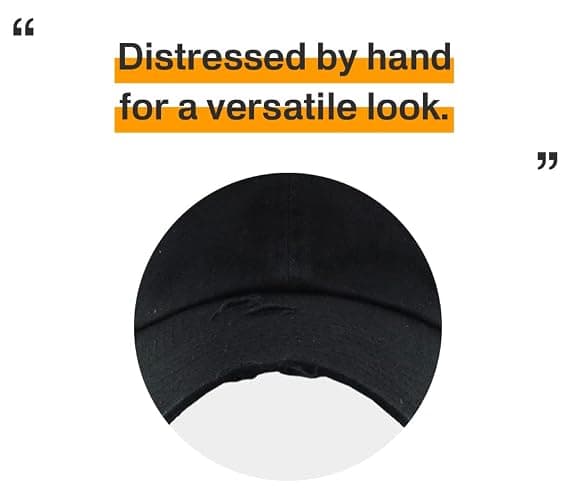 KBETHOS Vintage Washed Distressed Cotton Dad Hat Baseball Cap Adjustable Polo Trucker Unisex Style Headwear thumbnail 5