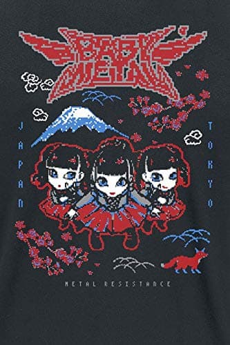 Babymetal T Shirt Distressed Band Logo Official Mens Black thumbnail 4