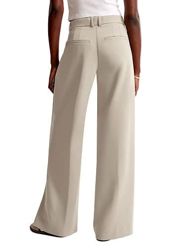 NIMIN Women Wide Leg Pants High Waisted Business Casual Work Trousers Dressy Pants with Pockets thumbnail 4