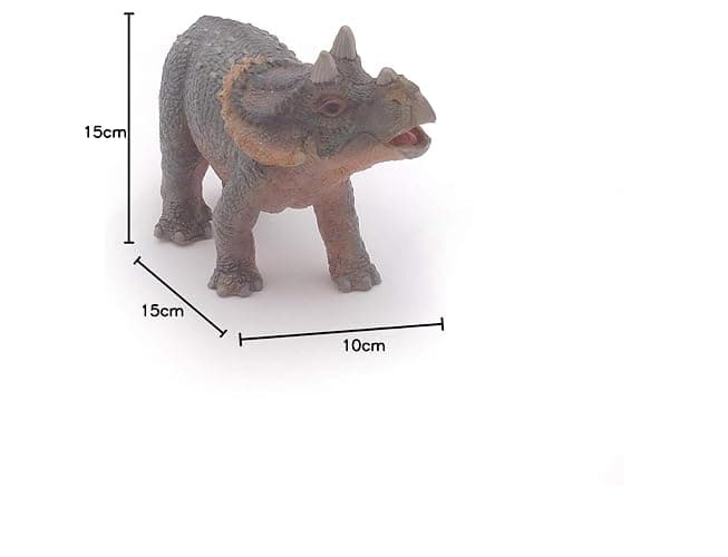 Papo - Figurine dinosaure - Bébé Tricératops, Premiers Pas dans le Monde des Dinosaures pour Enfants dès 3 Ans - Découverte Préhistorique et Éveil Scientifique thumbnail 3