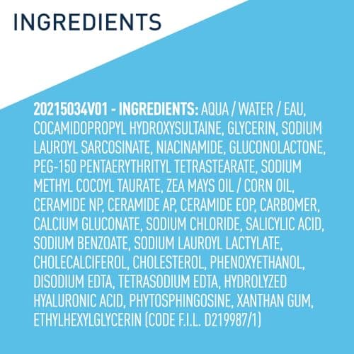 CeraVe Body Wash with Salicylic Acid, Fragrance Free Body Wash to Exfoliate Rough and Bumpy Skin, Allergy Tested, 10 Ounce thumbnail 8
