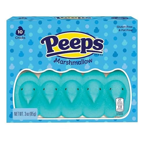Smiling Sweets Marshmallow Peep Variety Pack - Smiling Sweets - One of Each Color - Blue, Pink, Green, Yellow, and Lavender - Delicious Classic Treats - Perfect for Easter Baskets (Pack of 5) thumbnail 5