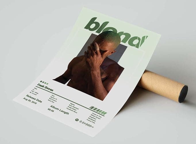 Jefuzh Frank Ocean Posters Blond Poster Music Album Cover Poster for Room Bedroom Aesthetic Home Decor Unframe Wall Art Print Silk Canvas Posters 11x17 in 28x43 cm thumbnail 5